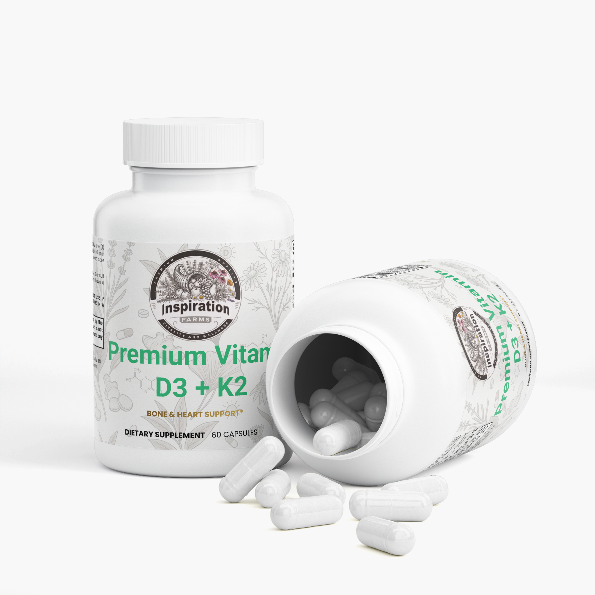 Premium Vitamin D3 + K2 Complex