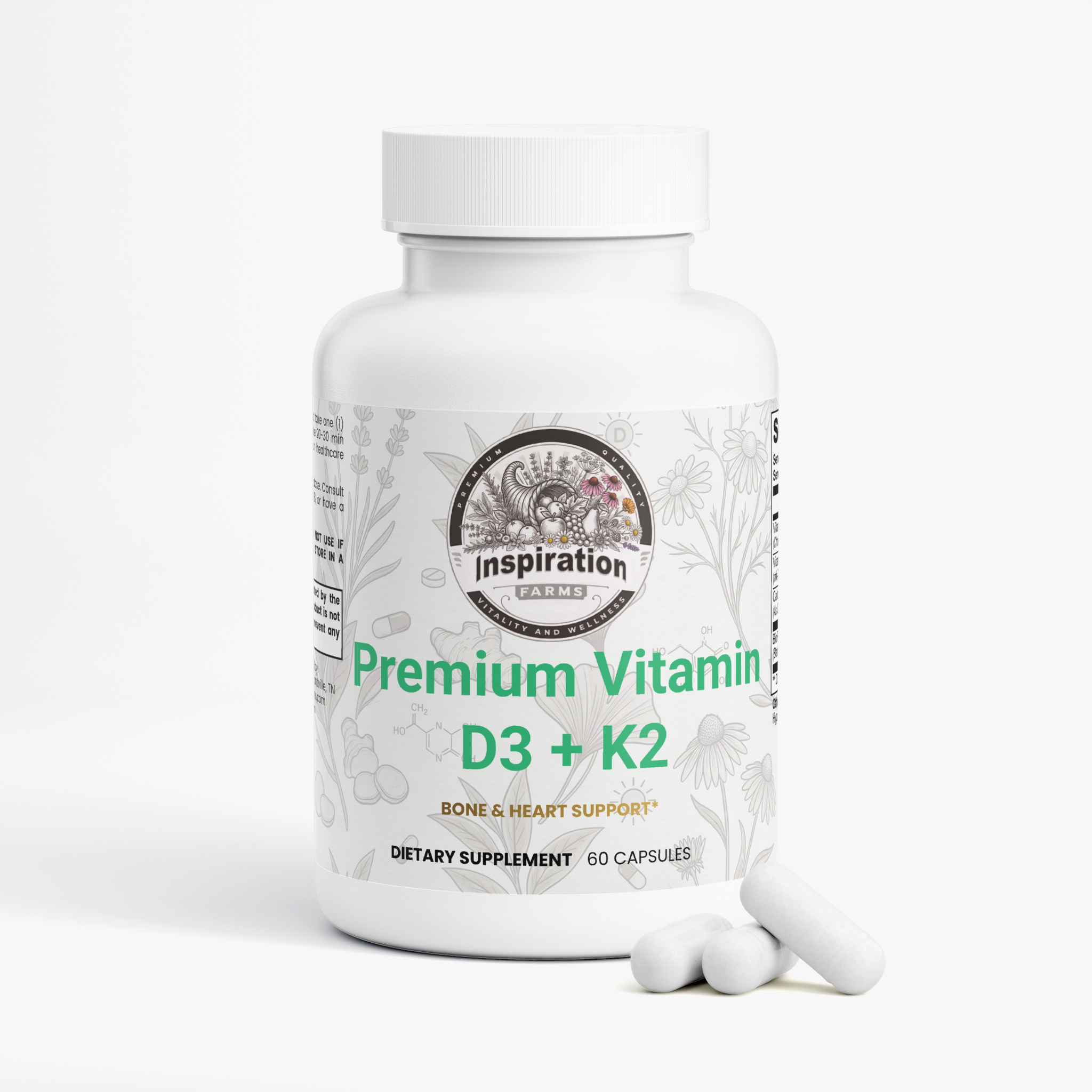 Premium Vitamin D3 + K2 Complex