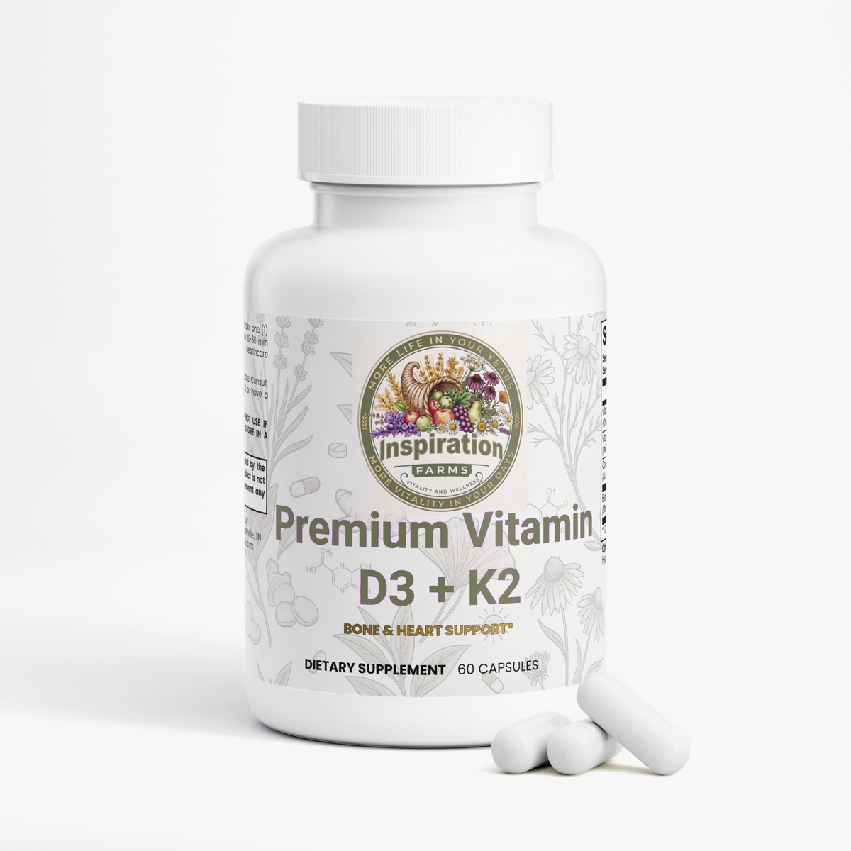 Premium Vitamin D3 + K2 Complex