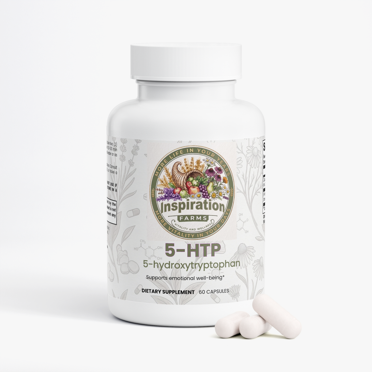 5-HTP Capsules – Griffonia Seed Extract | 60 Capsules