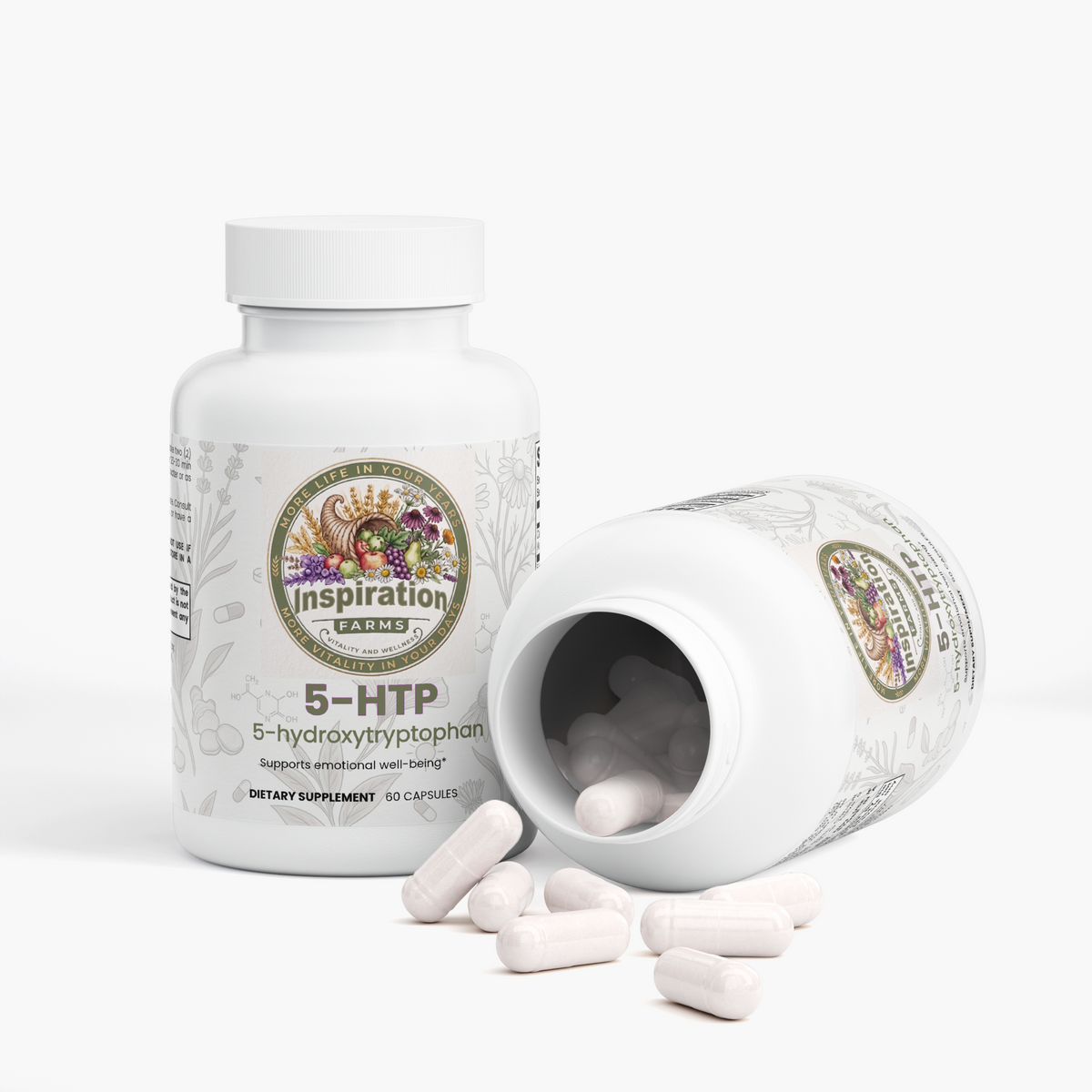 5-HTP Capsules – Griffonia Seed Extract | 60 Capsules
