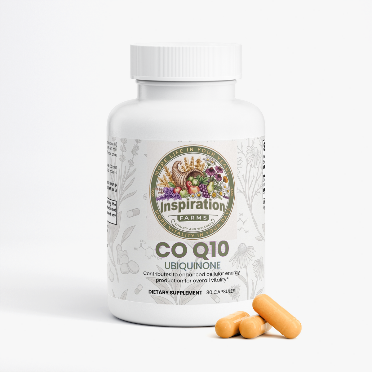 CoQ10 Ubiquinone 200 mg Capsules – Cellular Energy Support | 30 Capsules