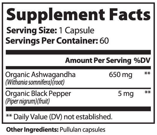 Organic Ashwagandha- Find Your Center