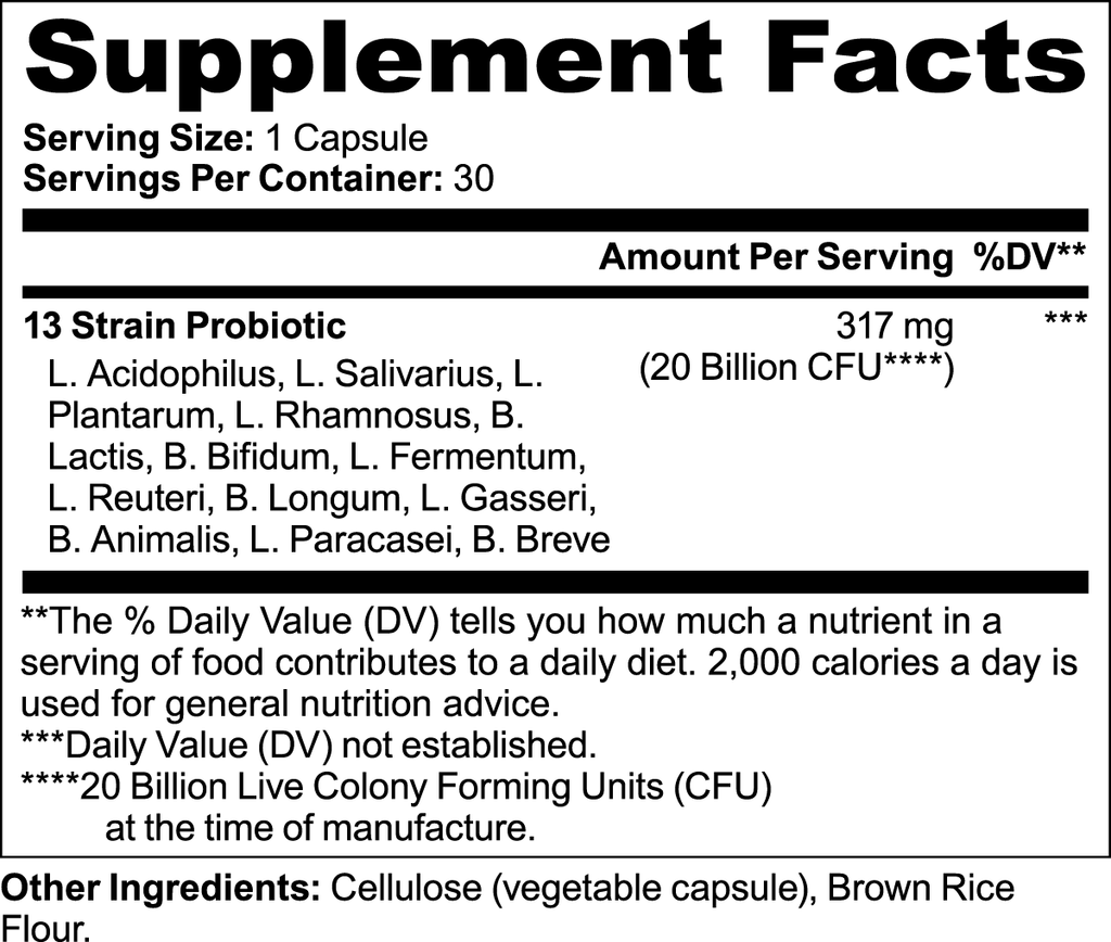 Gut-Brain Vitality 20B Probiotic